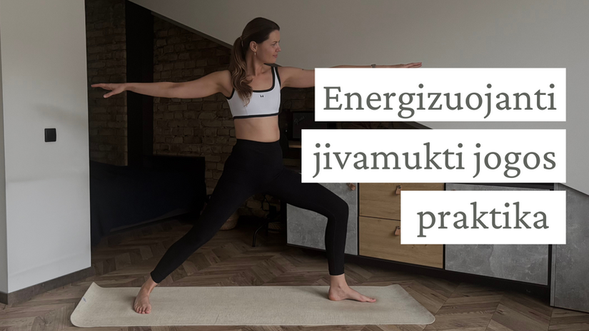 Energizuojanti jivamukti jogos praktika